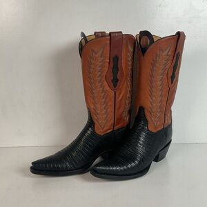 J. B. Hill Custom Cowgirl Boots | Teju Lizard | Style 12 | Women’s 6